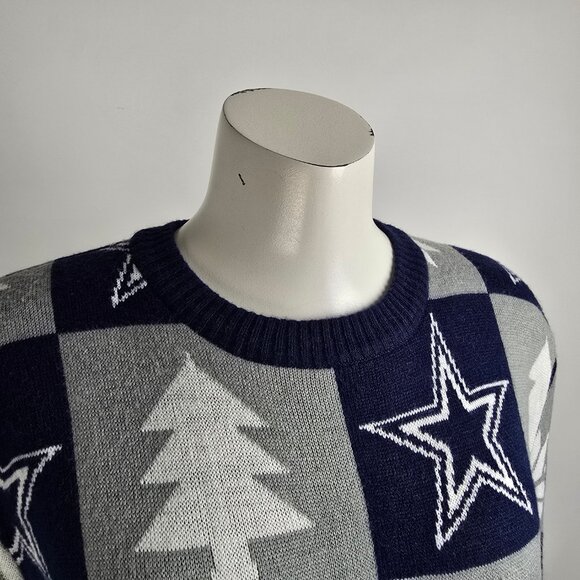 NFL Patches Dallas Cowboys Ugly Christmas Sweater Size L - Picture 2 of 8